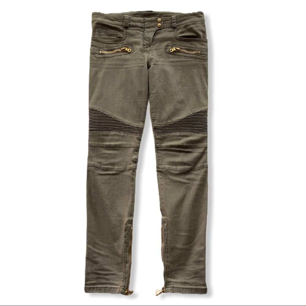 Balmain Biker Denim Jeans